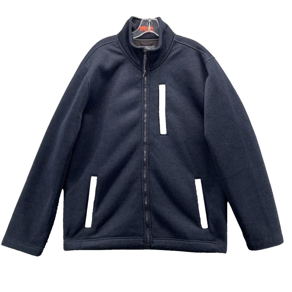 St. Johns Bay Windproof Fleece Jacket Men Large Water Resist Performance Outdoor